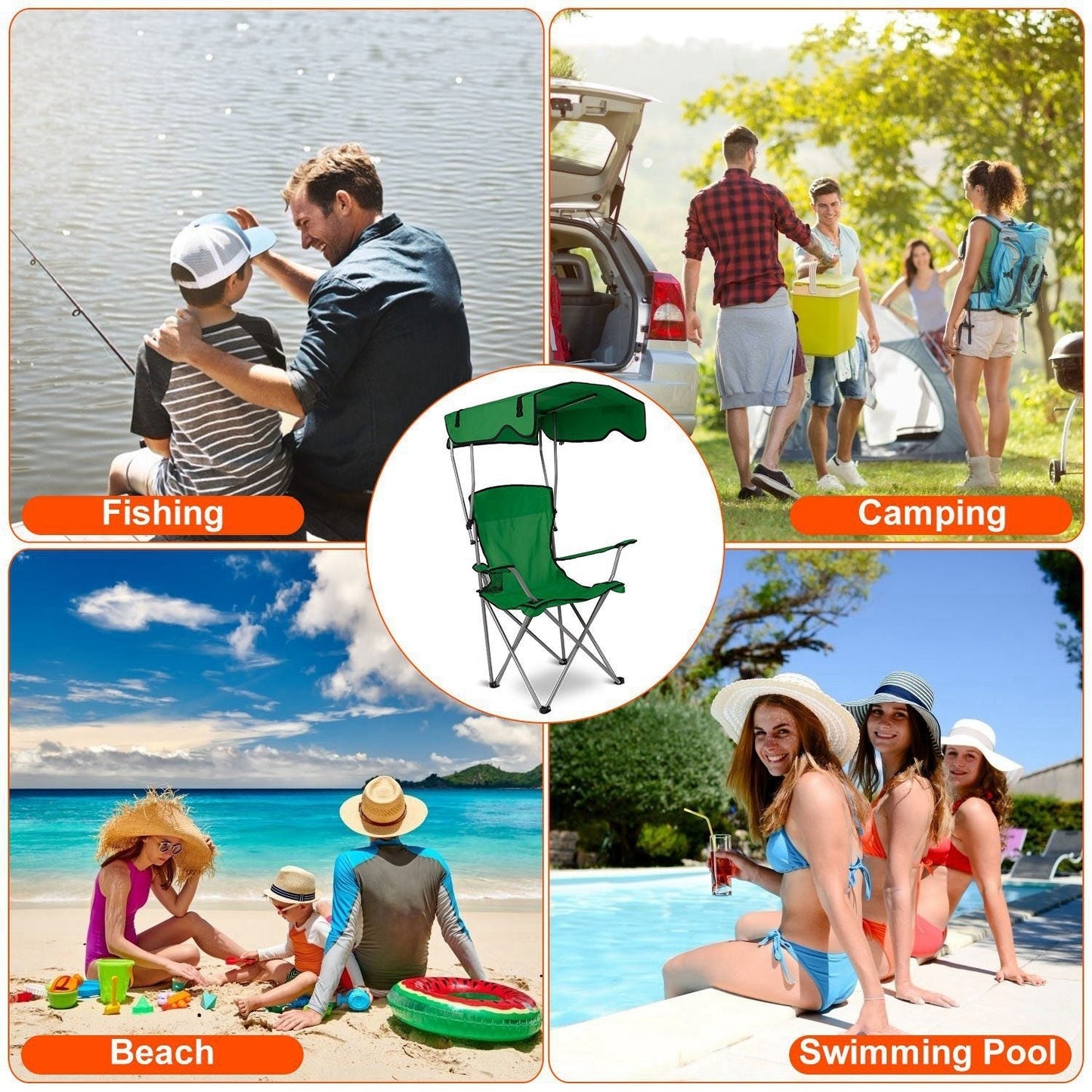 Foldable Canopy Chair