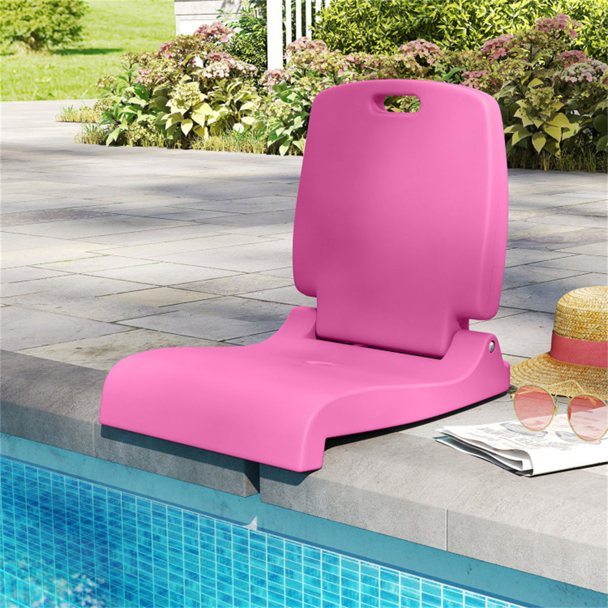 Outdoor swimming pool chair-Pink