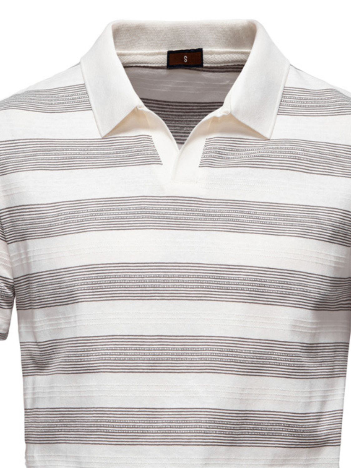 Men's Contrast Striped Polo