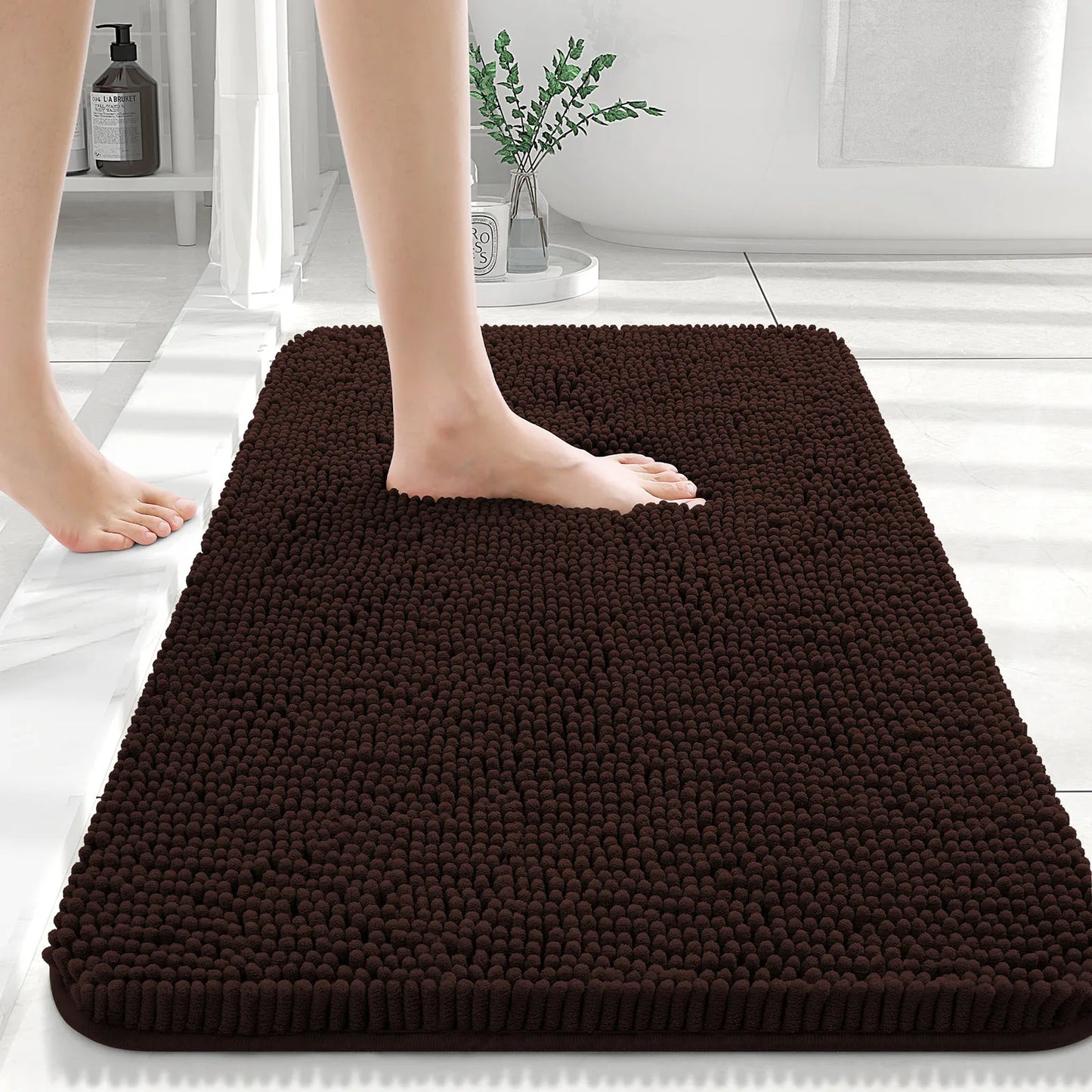 Extra Soft Thick Absorbent Shaggy Bath Mats