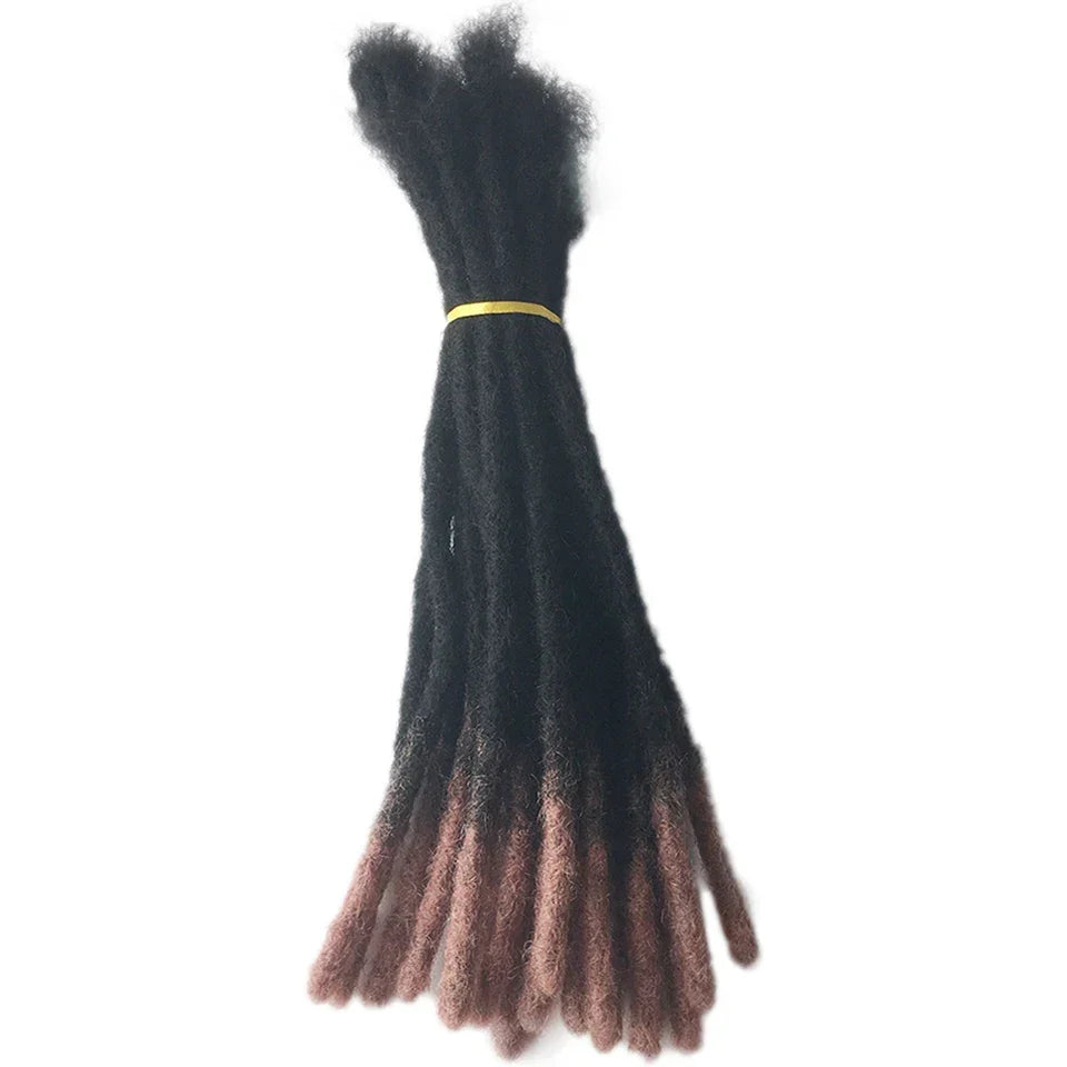 Human Hair Kinky Straight Crochet Locs 20/18inch