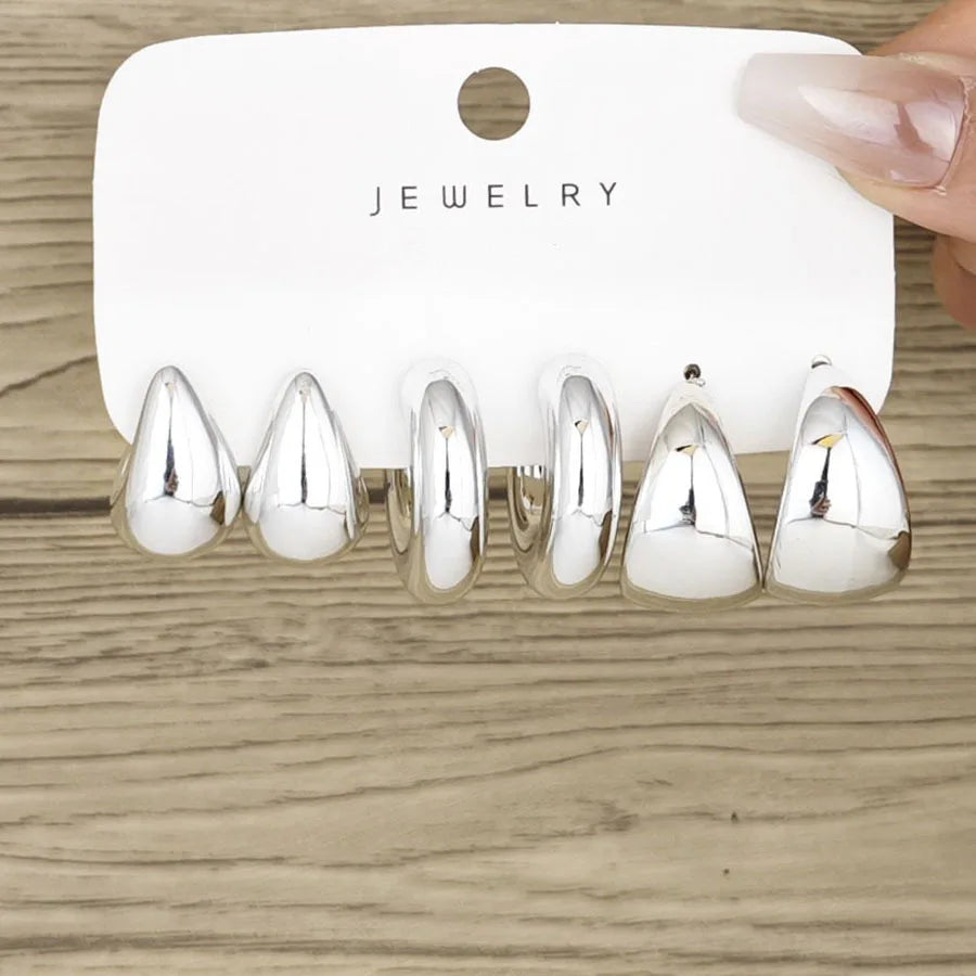Cross-Border minimalist C-earrings - MONLANE