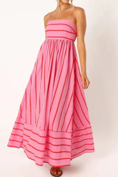 Striped Flowing Cami Dress