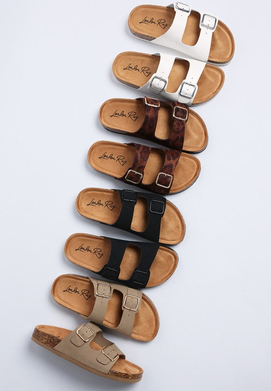 Gloriosa The Double Strap Slide Sandals