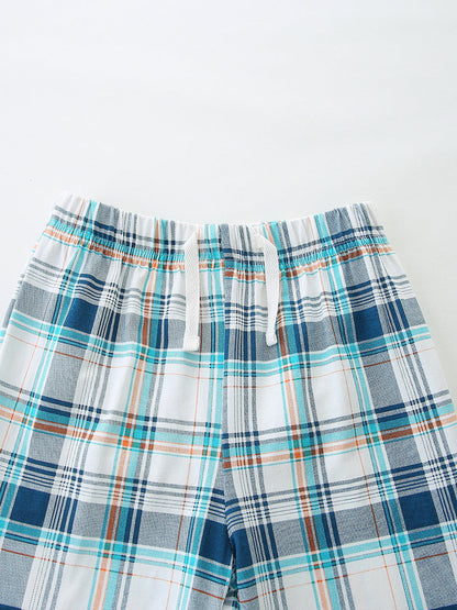 Children's Ocean Friends Tee and Plaid Shorts Set