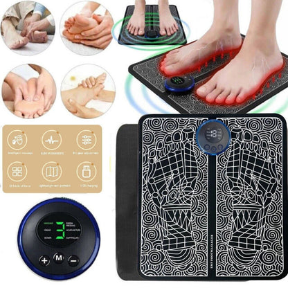 Electric Foot Massager Pad Blood Circulation Muscle Stimulator 