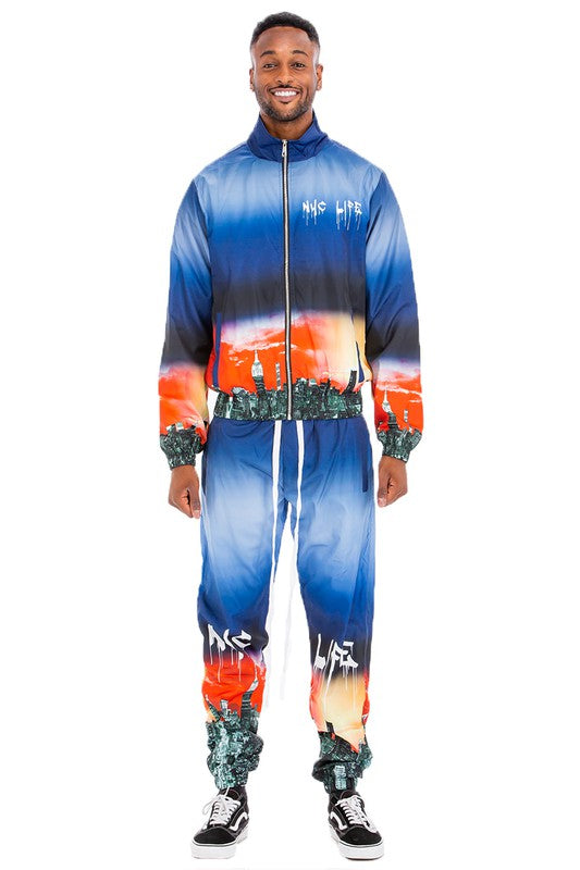 NYC & LA LIFE PRINT TRACK SUIT
