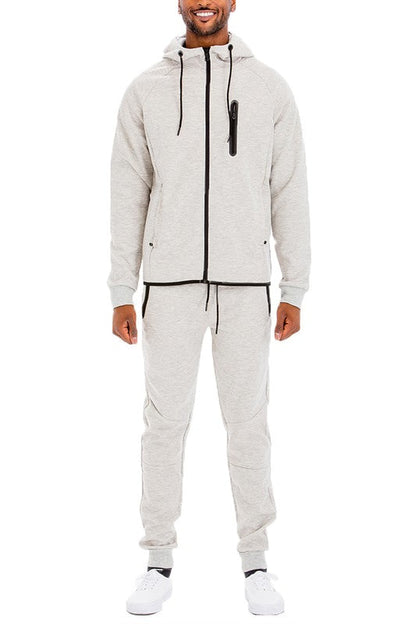 Mens Full Zip Sweat Set - MONLANE