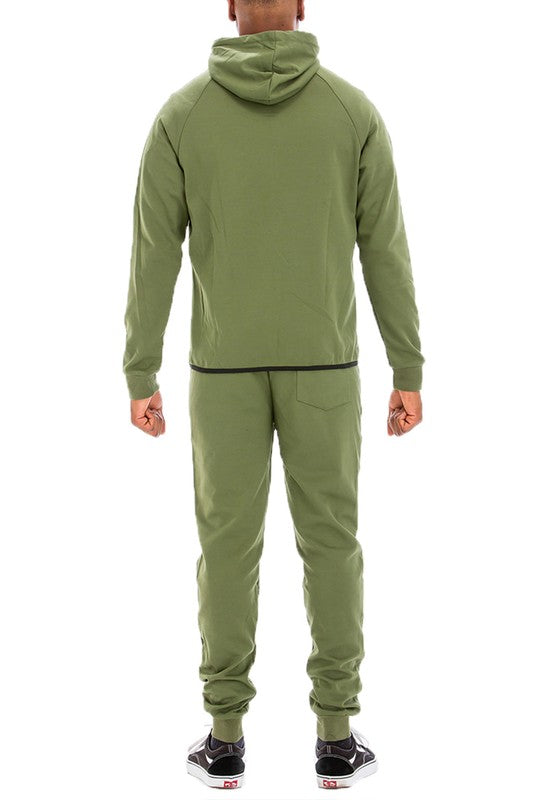Mens Full Zip Sweat Set - MONLANE