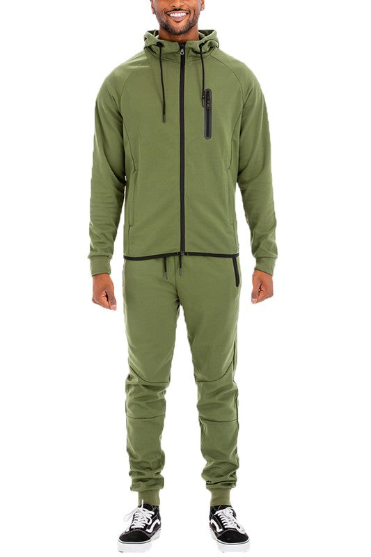 Mens Full Zip Sweat Set - MONLANE