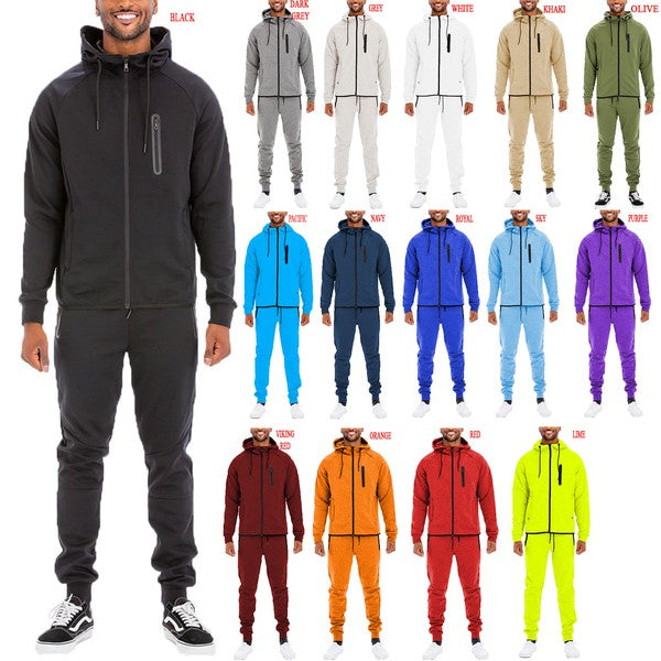 Mens Full Zip Sweat Set - MONLANE