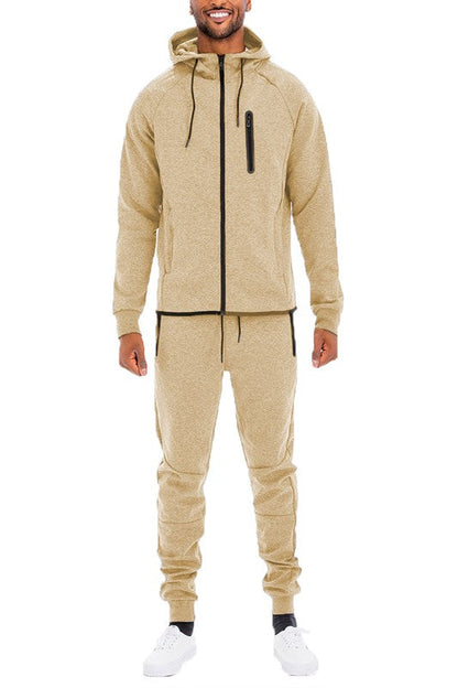 Mens Full Zip Sweat Set - MONLANE