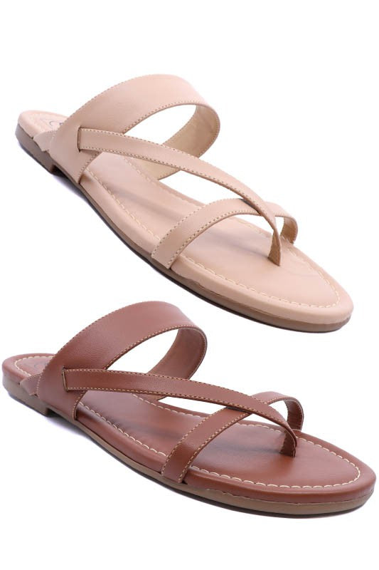 Thong slide padded Sandal
