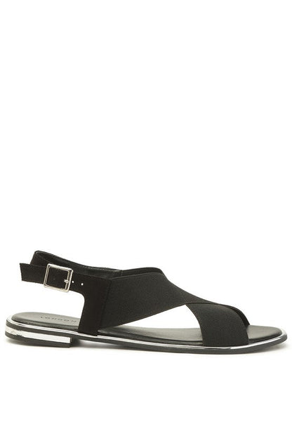 Snuggle Wide Strap Flat Sandals