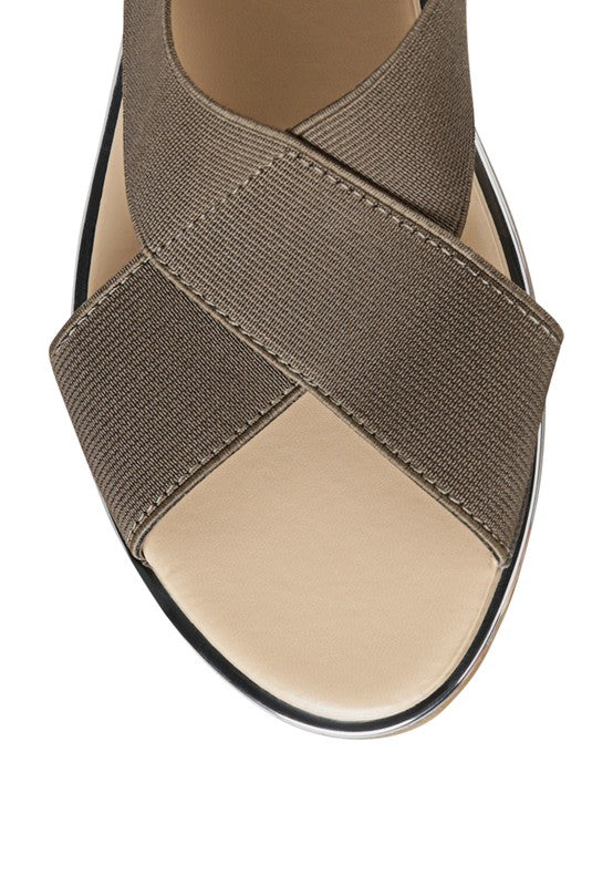 Snuggle Wide Strap Flat Sandals