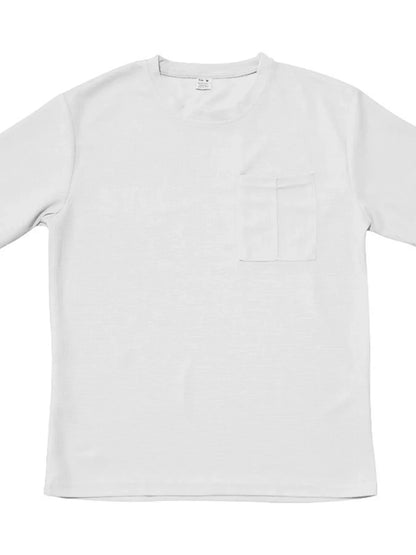 Men's Round Neck Short Sleeve Top and Shorts Set