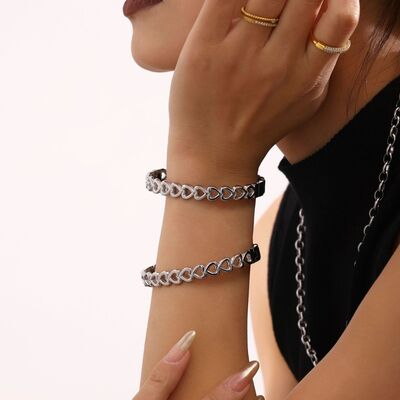 18K Gold-Plated Heart Bracelet