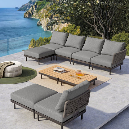 85.9 Wide Outdoor Sofa and Adjustable Recliner
