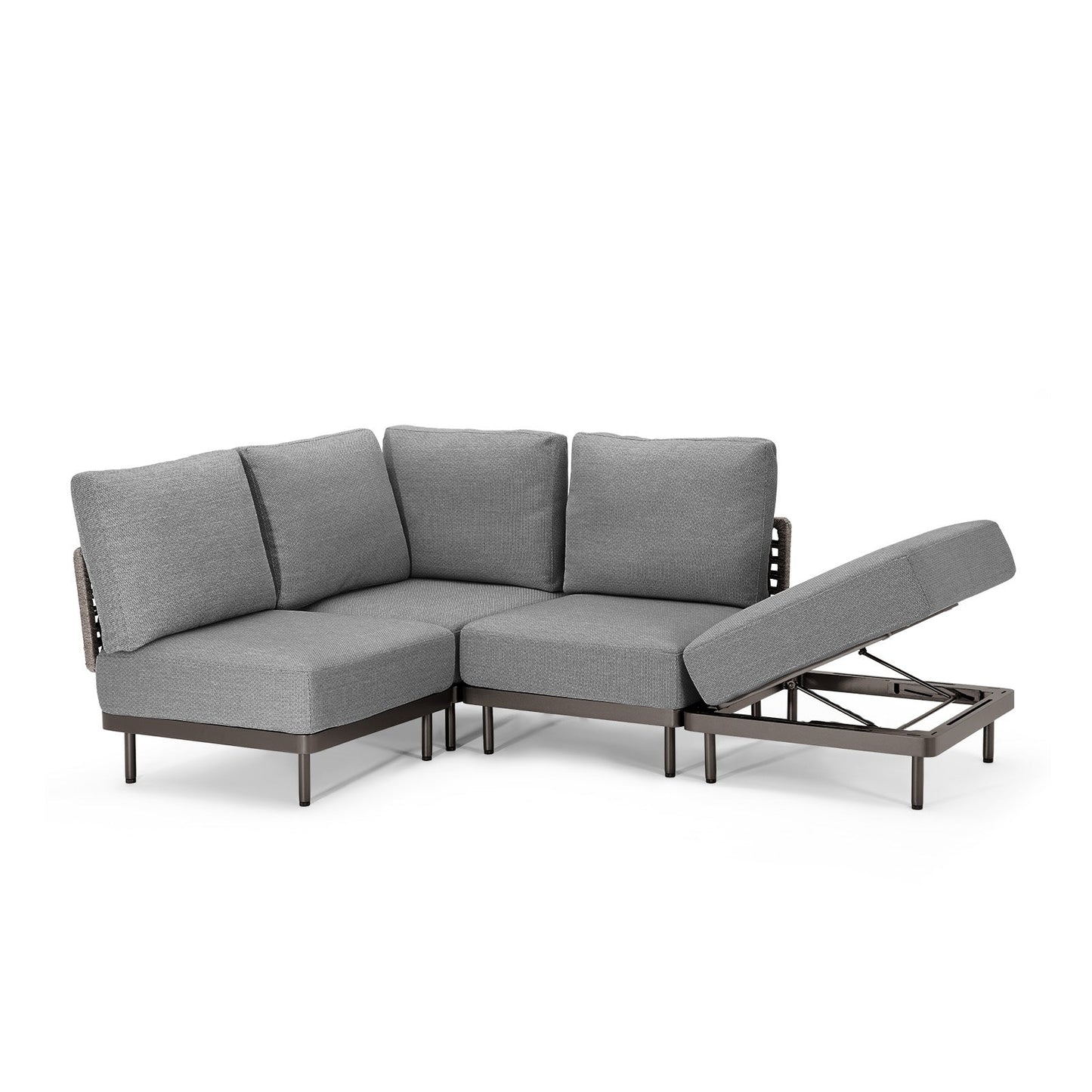 85.9 Wide Outdoor Sofa and Adjustable Recliner