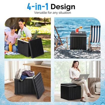 Portable Ice Chest with Built-in Handle
