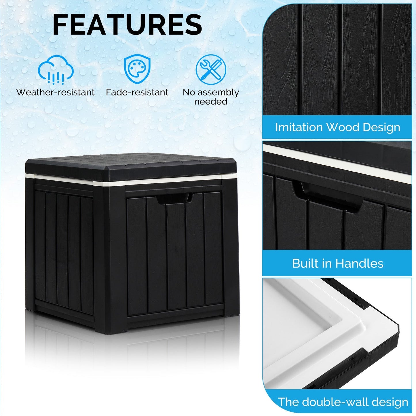 Portable Ice Chest with Built-in Handle