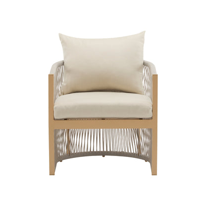 Modern Curved Aluminum Lounge Chair