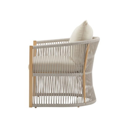 Modern Curved Aluminum Lounge Chair