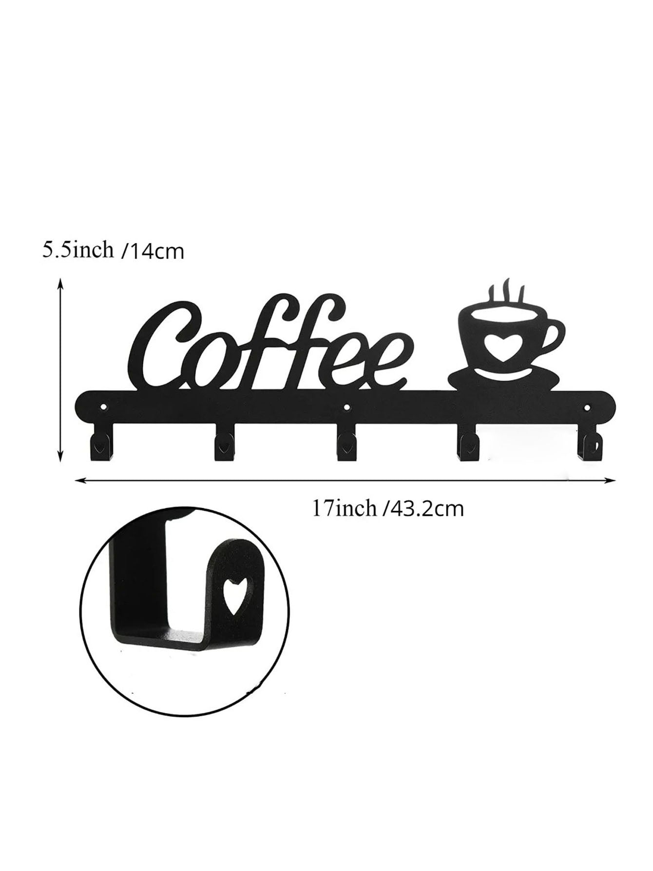 1pc Coffee Mug Holder Wall Mounted