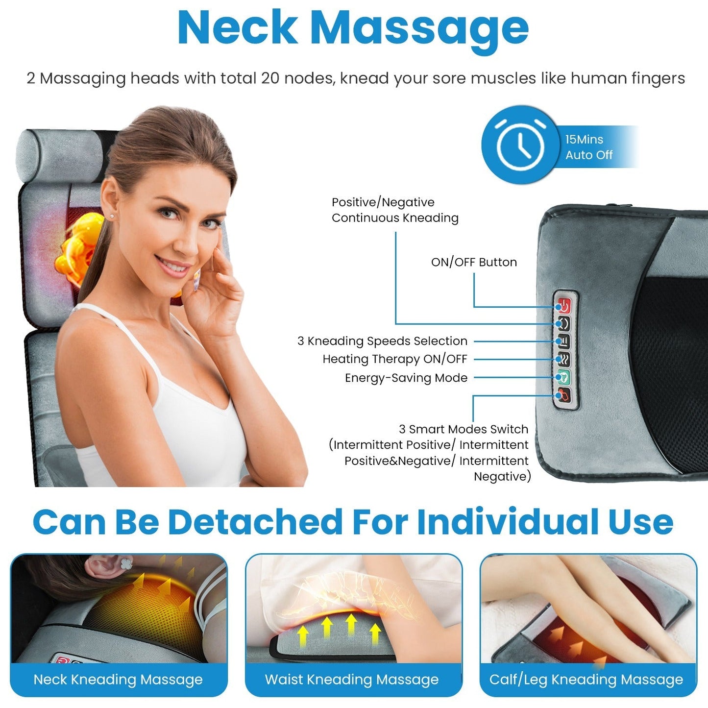 Full Body Electric Massage Mat with Heat - MONLANE