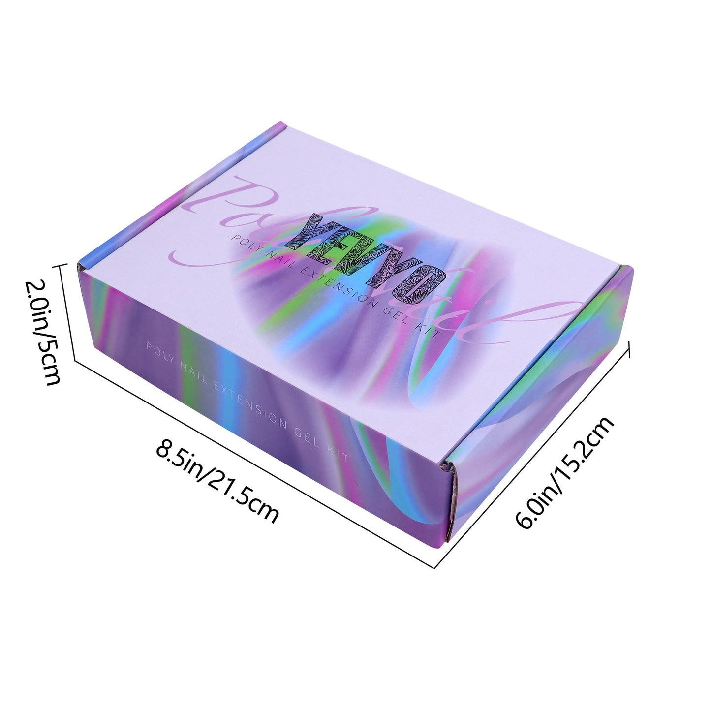 6 PCS Poly Gel Nail Kit with UV Lamp