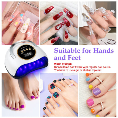 180W UV LED Nail Lamp - White