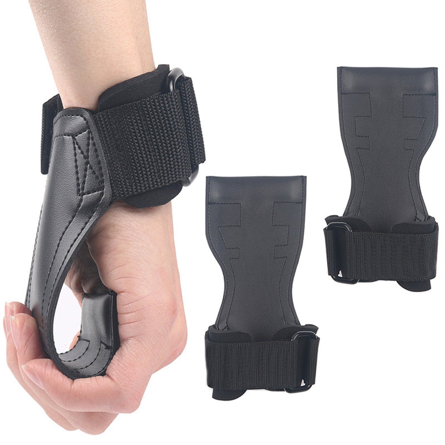 Weight Lifting Double Layer Leather Wrist Strap