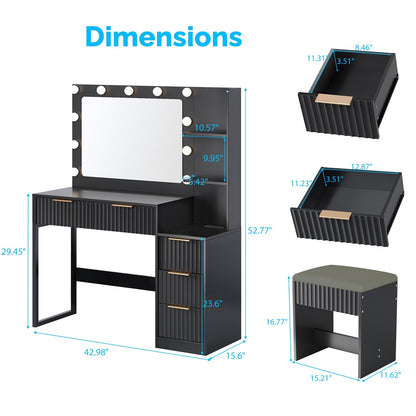 Black particleboard with a melamine finish