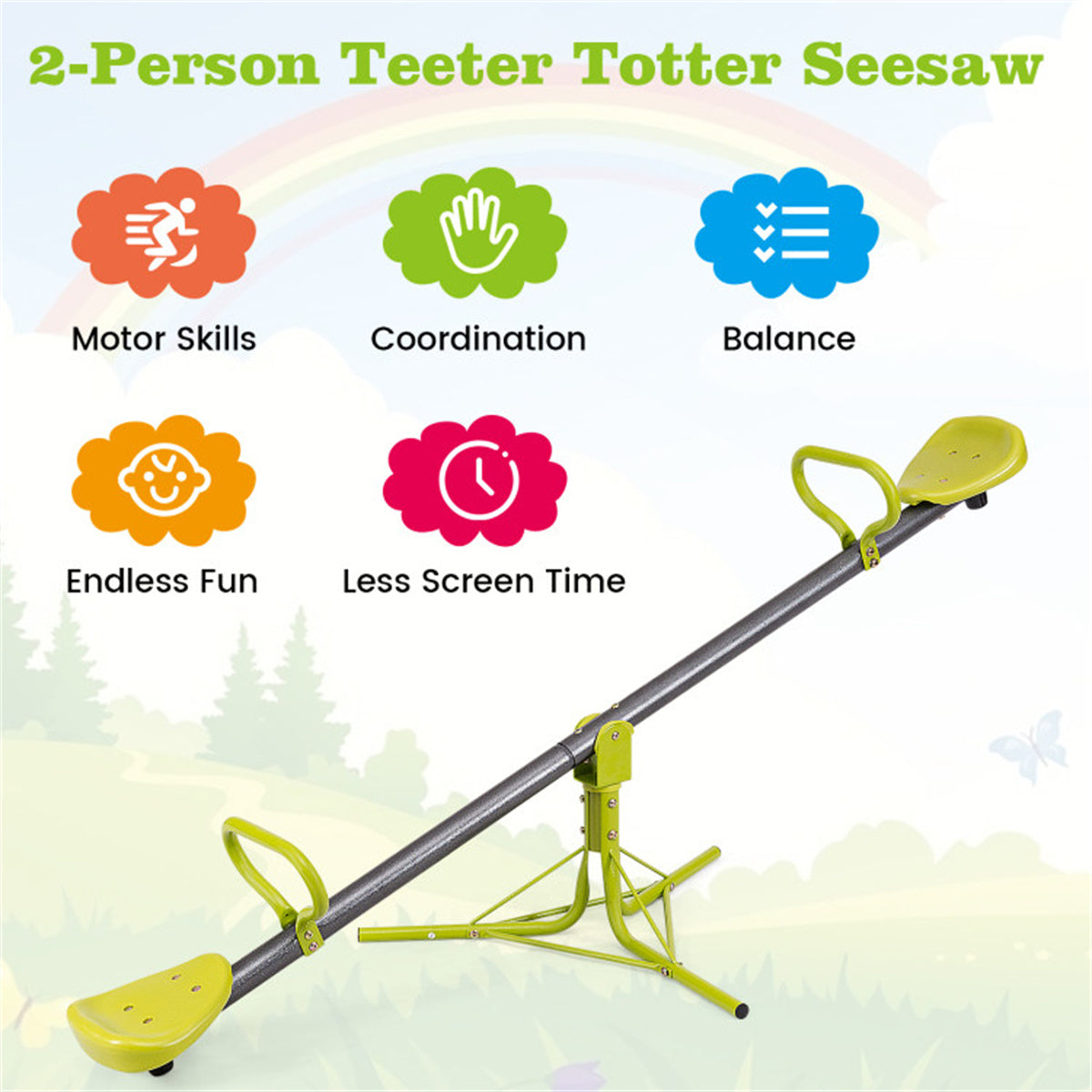 Kids Rotating Seesaw 70.9"x26.4"x27.6"