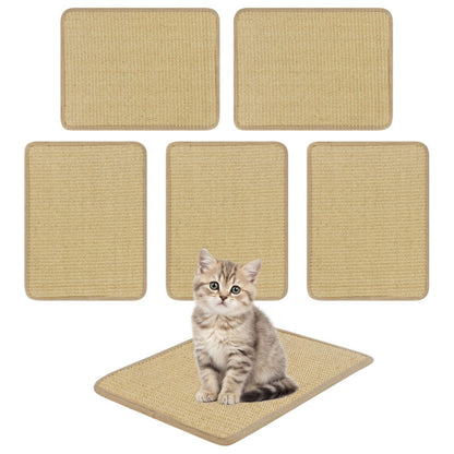 16 x 12 Inch Natural 6-Piece Cat Scratching Mats