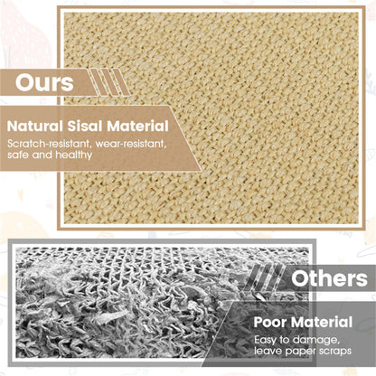 16 x 12 Inch Natural 6-Piece Cat Scratching Mats