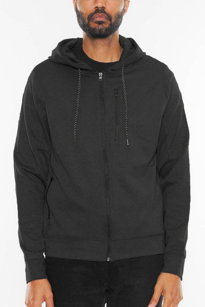 Heathered Zip Up Jacket