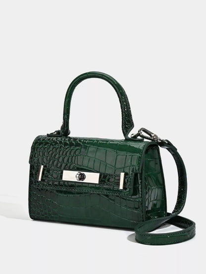 Croc-Embossed Handbag