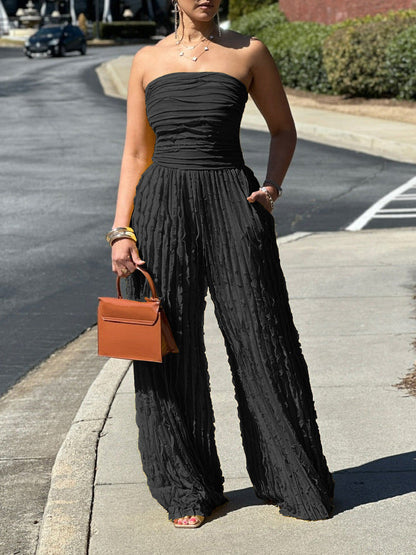 Jumpsuit high waisted strapless