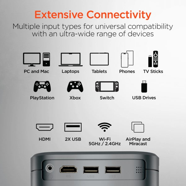 HyperGear CineMini Portable Mini Projector