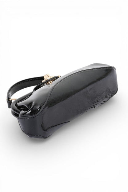 Push Lock Top Handle Convertible Clutch