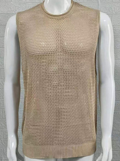 Men's Sleeveless Knit Top