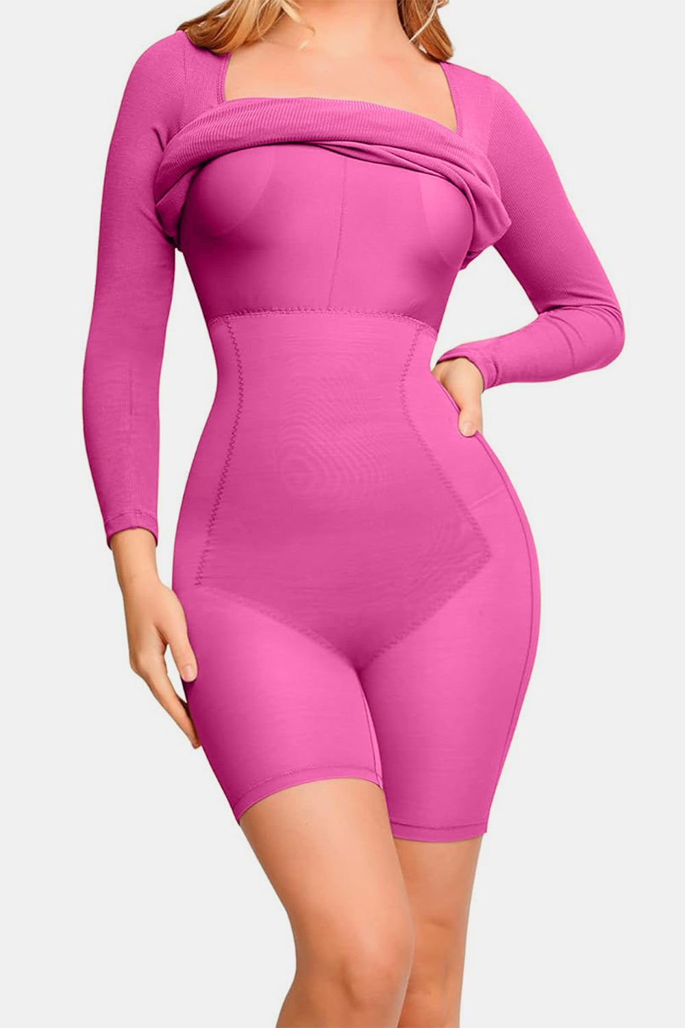Full Size Built-In Shapewear Dress - MONLANE