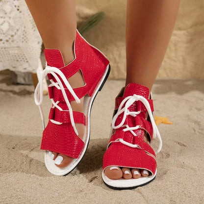 Open Toe Flats Sandals