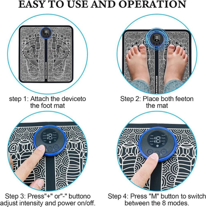 Electric Foot Massager Pad Blood Circulation Muscle Stimulator 