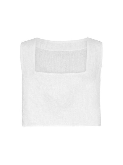 Square Neck Sleeveless Top and Shorts Set