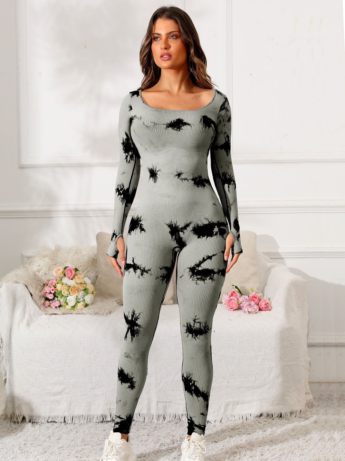 Long Sleeve Active Jumpsuit - MONLANE