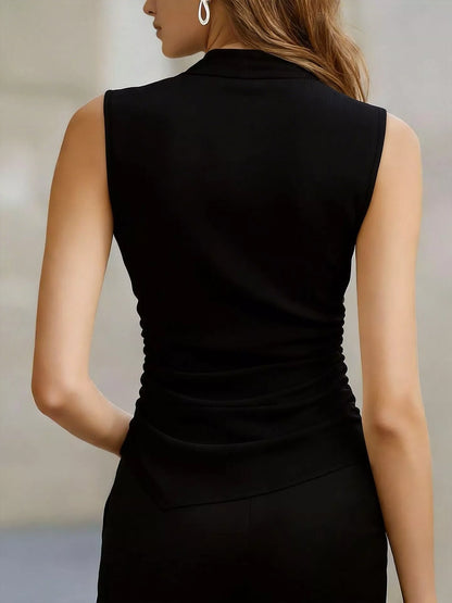 Draped Asymmetrical Tank Top