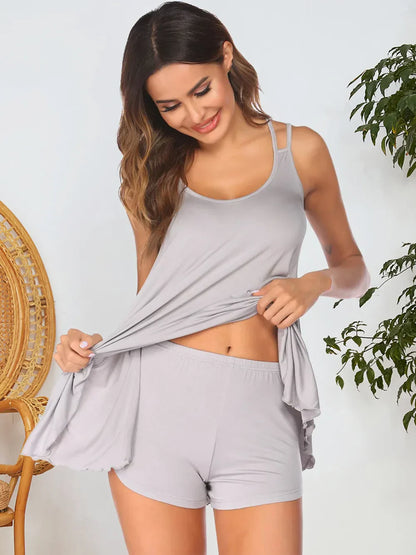 Scoop Neck Sexy Lounge Set