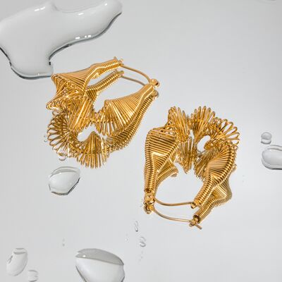 18K Gold-Plated Stainless Steel Earrings - MONLANE